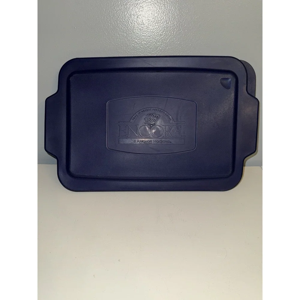 Anchor Hocking Blue 3 Qt Baking Dish Replacement Cover Lid ONLY 5916-11 Z8177